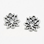 Звенья / разъемы из сплава в тибетском стиле, цветок лотоса, без кадмия и без свинца