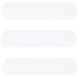 30 шт. прозрачных акриловых листов, плоско-круглые