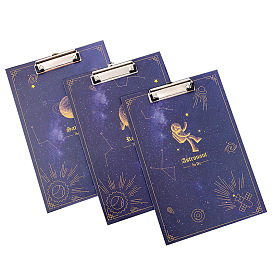 Paper Clipboard, with Metal Clips, for Office, Hospital, Rectangle, Midnight Blue
