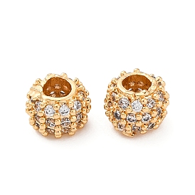 Латунные микропаве из прозрачного кубического циркония, без кадмия, без никеля и без свинца, колонка