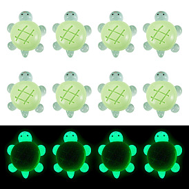 12 шт. светящиеся смоляные кабошоны, для изготовления ювелирных изделий, светится в темноте, черепахи