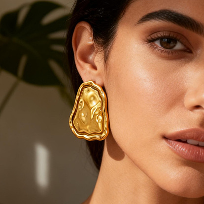 304 из нержавеющей стали серьги, самородки