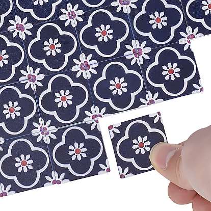 Мини деревянный пол, площадь с цветочным узором, аксессуары для домашнего кукольного домика с микро-ландшафтом, притворяясь опорными украшениями