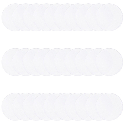 30 шт. прозрачных акриловых листов, плоско-круглые