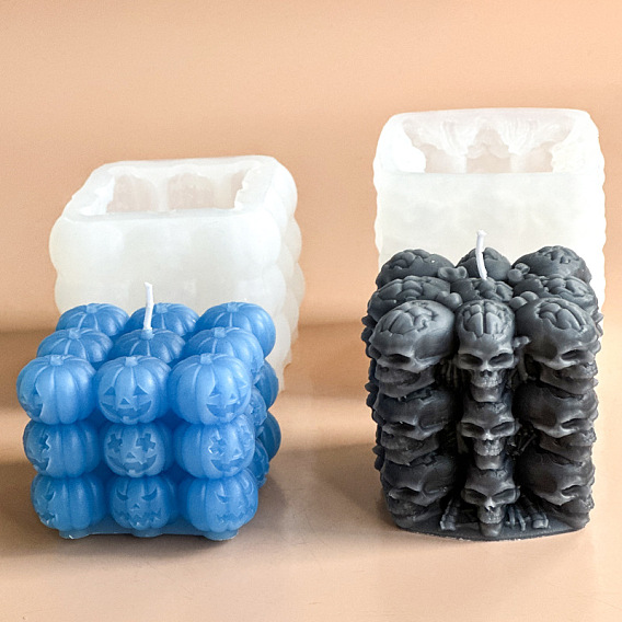 Формы из пищевого силикона для свечей, для изготовления ароматических свечей, белые