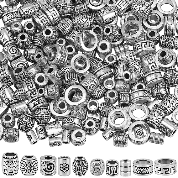 250 шт 10 стиль бусины-распорки сплава тибетского стиля