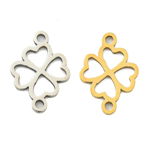 Ионное покрытие (IP) 201 Шарм соединителей из нержавеющей стали, клеверная ссылка, лазерная резка