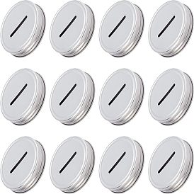 12Stück Weißblech-Münzschlitzdeckel, Einmachglasdeckel