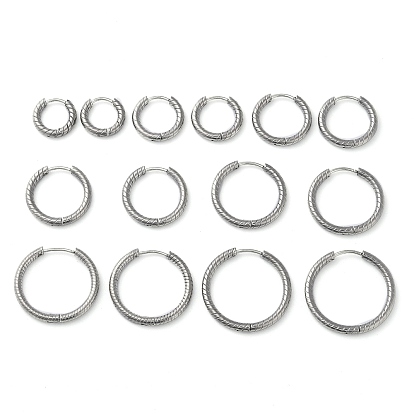 304 обруч серьги из нержавеющей стали замке