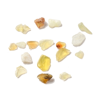 Perles d'opale jaune naturelle, aucun perles de trou, perles de copeaux