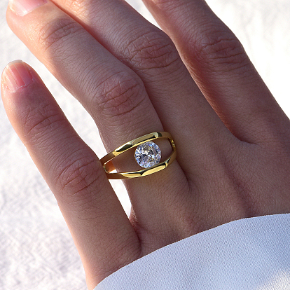 925 Bagues en argent sterling avec pavé de zircones cubiques pour femmes, oeil