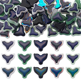 50 шт 5 цвета стеклянные бусины, чувствительные к температуре бусины, меняющие цвет, русалка хвост