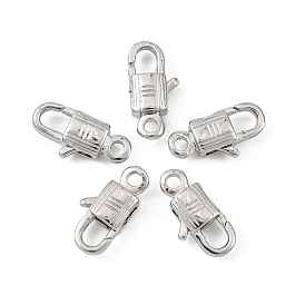 SHEGRACE Brass Lobster Claw Clasps, Cadmium Free & Nickel Free & Lead Free, Long-Lasting Plated