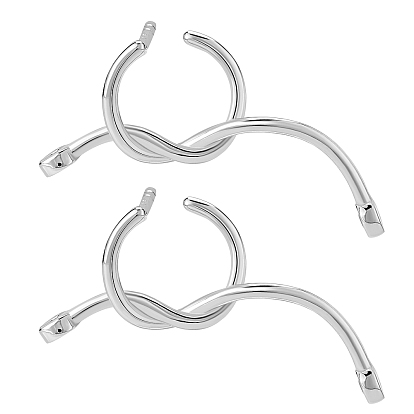 925 Sterling Silver Twist Knot Stud Earrings for Women