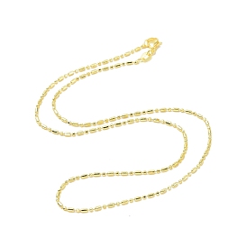 Brass Column & Ball Chains Necklace for Men Women, Long-Lasting Plated, Lead Free & Cadmium Free