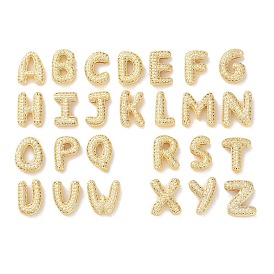 Placage en laiton micro pavé charmes de glissière en zircon cubique transparent, plaqué longue durée, sans plomb et sans cadmium, réel 18 k plaqué or