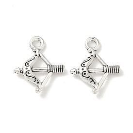 Сплавочные подвески тибетского стиля, лук и стрелы, без кадмия и без свинца