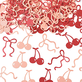 2 пакеты с бантом и вишневыми бумажными конфетти для украшения вечеринки