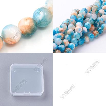 2 hebras 2 estilos hebras de cuentas de jade persa naturales, teñido, rondo