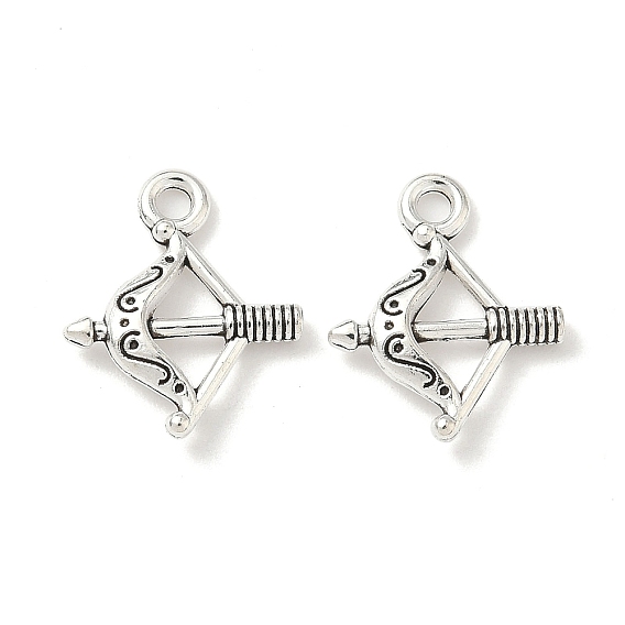 Сплавочные подвески тибетского стиля, лук и стрелы, без кадмия и без свинца