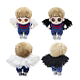 Мини-кукла с крыльями ангела и перьями, с эластичной веревке, аксессуары для украшений для рукоделия bjd