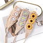 Blumen-Kopftuch, Boho Gänseblümchen Häkelstirnband, Dreieckiges Kopftuch, gestricktes Bandana-Haarzubehör, für weibliche Mädchen