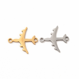 201 Stainless Steel Connector Charms, Plane Links