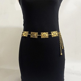 Тибетский стиль сплав прямоугольные звенья цепи талии живота цепи для женщин