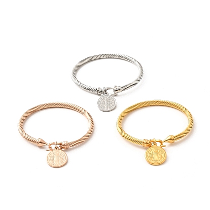 Подвески святого бенедикта 304 браслет из нержавеющей стали для женщин