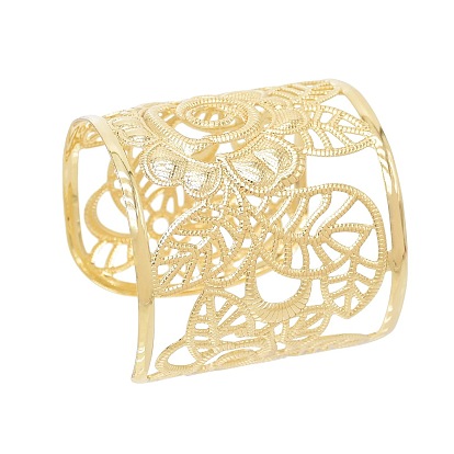 Полые браслеты из сплава на плечо для женщин, цветок