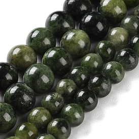 Natural Green Diopside Beads Strands, Round