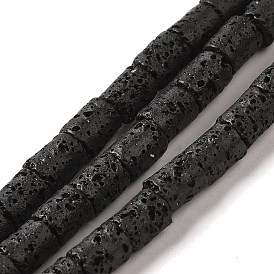 Natural Lava Rock Beads Strands, Column