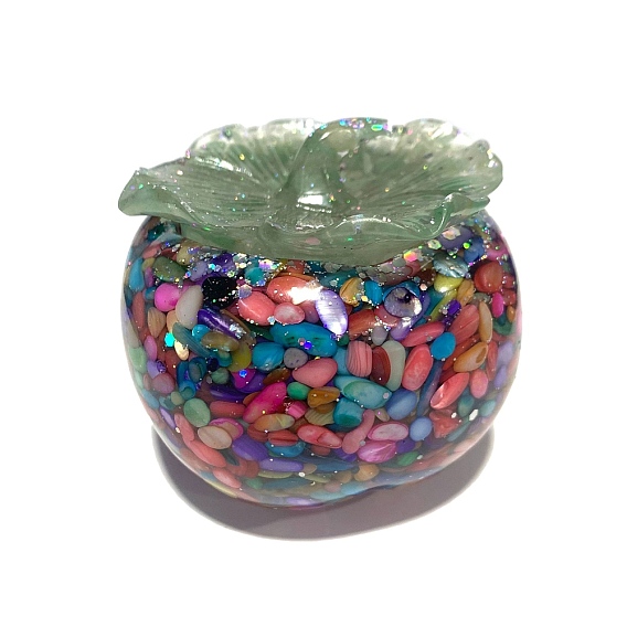 Украшение из смолы хурмы, со стружкой из ракушек внутри статуй для украшения домашнего офиса