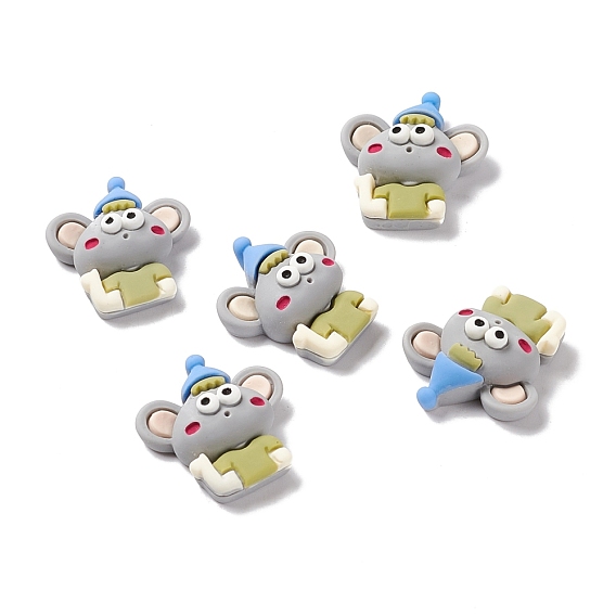 Opaque Resin Cabochons, Mouse