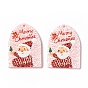 Christmas Translucent Printed Acrylic Pendants, Arch with Santa Claus
