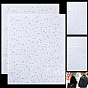 24Pcs 2 Colors Glass Hotfix Rhinestone, Iron on Appliques, Costume Accessories, for Clothes, Bags, Pants
