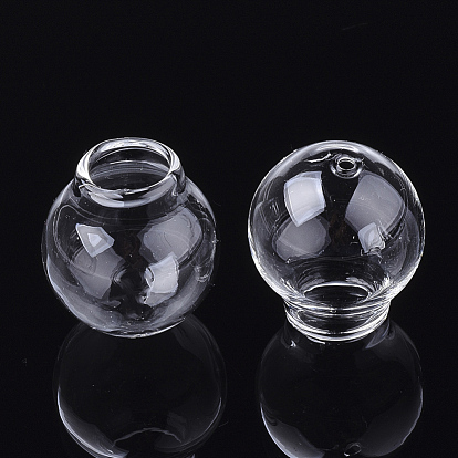 Handmade Blown Glass Beads, Round