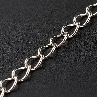 304 Stainless Steel Chain Extender, with Charms, Curb Chains & Brass Chain Tabs