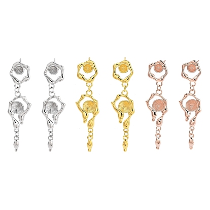 925 hallazgos de aretes de plata esterlina, flor