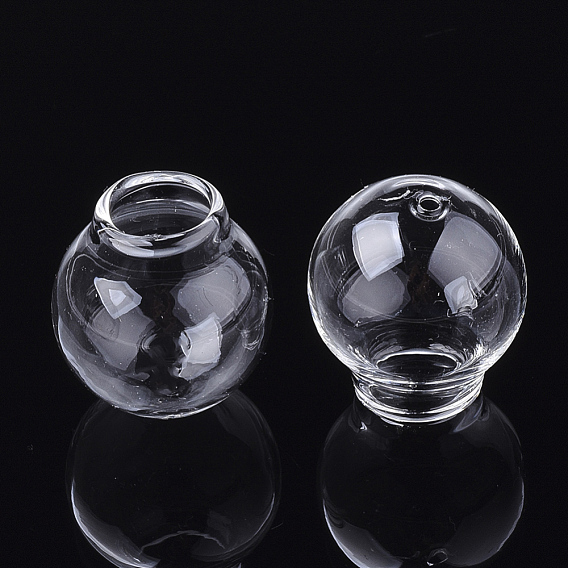 Handmade Blown Glass Beads, Round