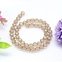 Faceted Round Imitation Austrian Crystal Bead Strands, Grade AAA