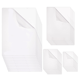 100 шт. 4 стили прямоугольные пластиковые листы для ламинирования