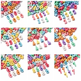 Непрозрачный акрил европейского бисера, бусины с большим отверстием, число