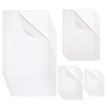 100 шт. 4 стили прямоугольные пластиковые листы для ламинирования