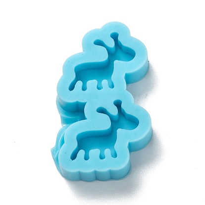 Moules en silicone pour silhouette de pendentif, bricolage, pour confection de boucles d'oreilles, moules de résine, pour la résine UV, fabrication de bijoux en résine époxy, chien