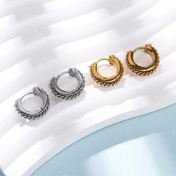 Серьги из 304 нержавеющей стали, с 316 нержавеющей стали, ионное покрытие (ip), цепочка-оберег