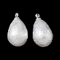Подвески из АБС-пластика с жемчугом, слеза, с петлей из платинового сплава, текстура