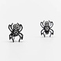 Simple Animal Rhinestone Spider Earrings - Creative Metal Ear Pendants, European and American Fashion.