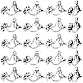 100 шт. Подвески из сплава в тибетском стиле, прелести голубя