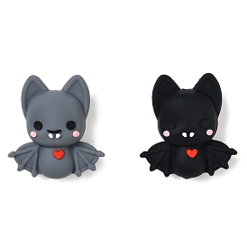 Bat Food Grade Silicone Focal Beads, Chewing Beads For Teethers, DIY Nursing Necklaces Making